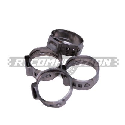 Stainless steel fuel hose clamps